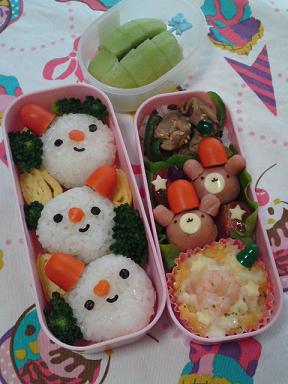 先取り クリスマスのお弁当 ごはんとパンと 時々お菓子